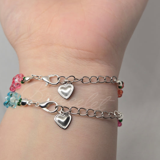 ✌🏻 X-Small/Small Gradient Bracelet Set W/ Silver Clasp ✌🏻